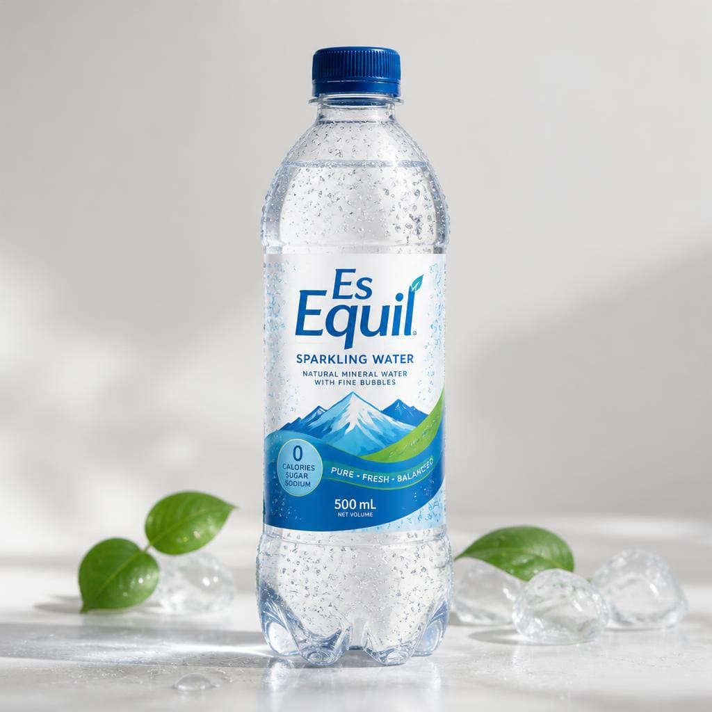Equil Sparkling Water Te Sate dengan sensasi soda ringan dan rasa segar